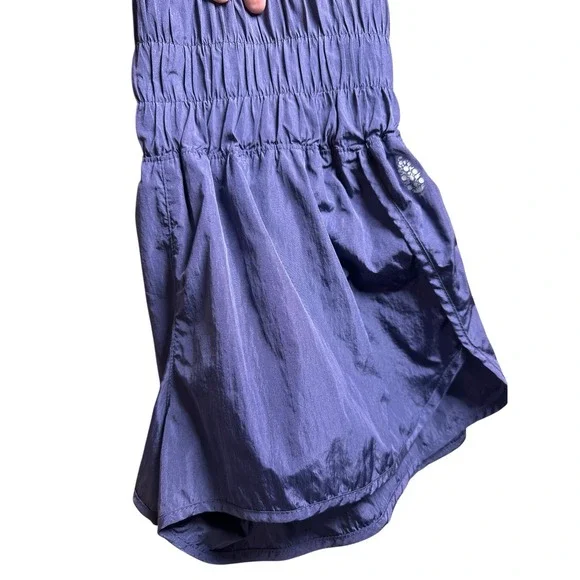 FP Movement The Way Home Shorts Purple Women's Medium High Rise Smocked‎ Casual - Picture 4 of 11